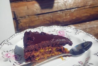 Шоколадно-апельсиновый торт