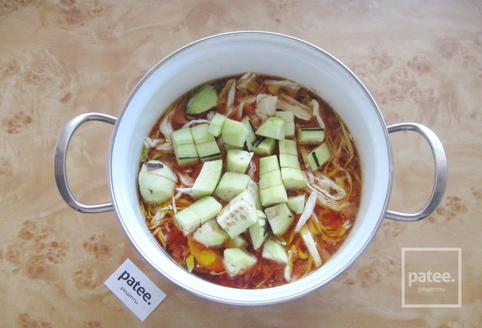 Борщ с баклажаном - Шаг 6