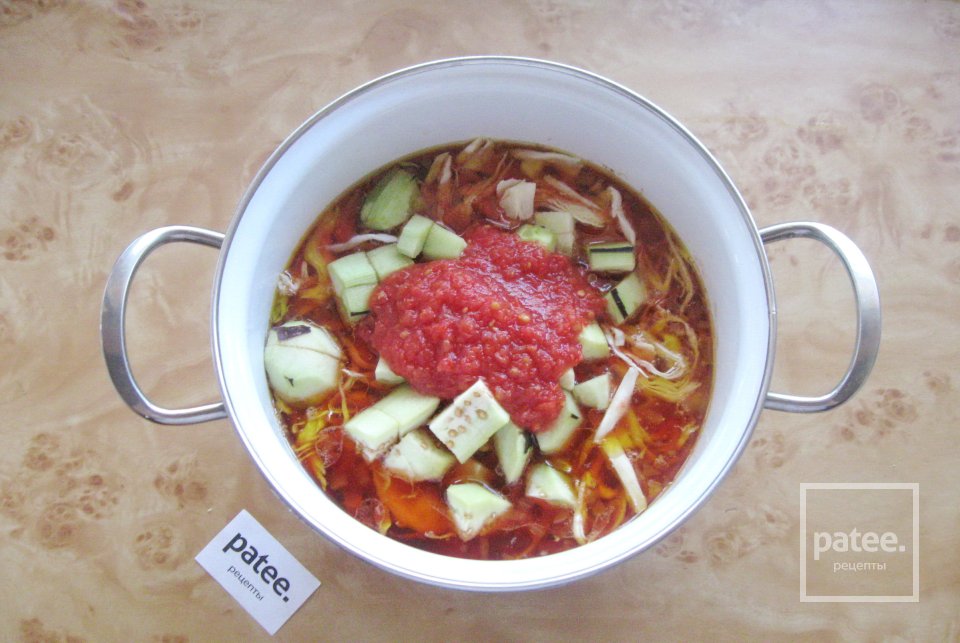 Борщ с баклажаном - Шаг 7