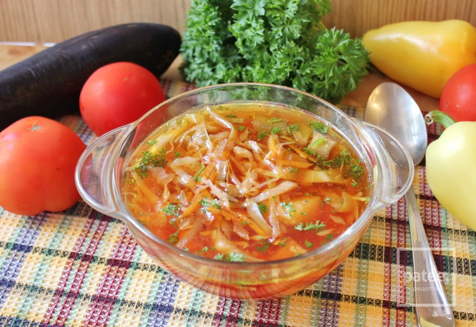 Борщ с баклажаном - Шаг 11