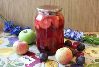 Компот "Ассорти" на зиму без стерилизации