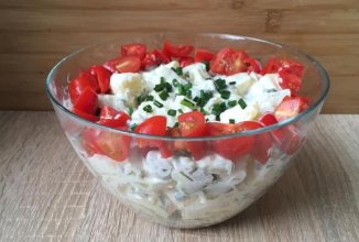 Вкусный салат-гриль