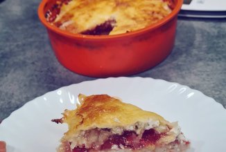 Курица, запеченная с сыром и помидорами