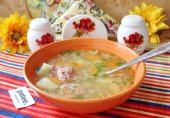 Гречневый суп с тушенкой