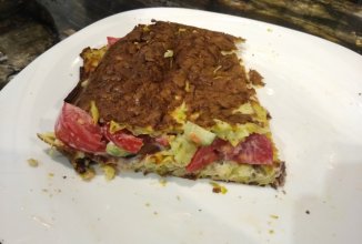 Кабачковый "блин" в духовке с овощами