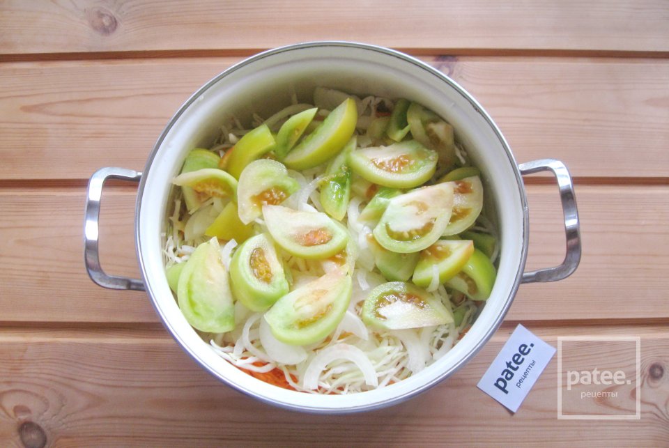 Капустный салат с помидорами на зиму - Шаг 5