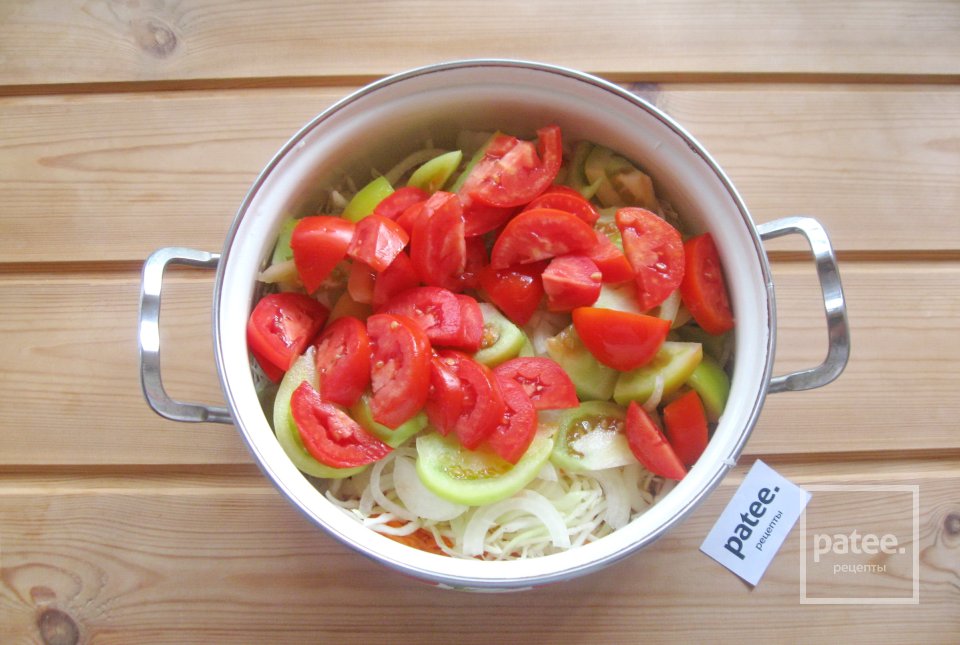 Капустный салат с помидорами на зиму - Шаг 6