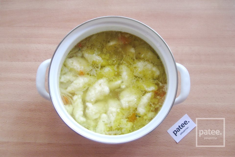 Куриный суп с манными клецками - Шаг 11