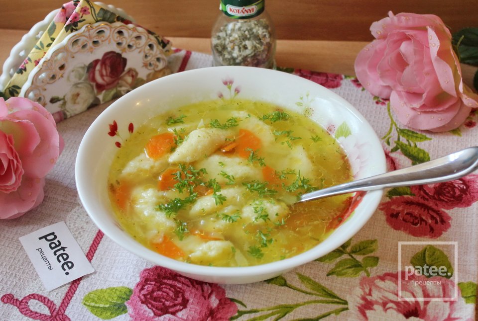 Куриный суп с манными клецками - Шаг 13