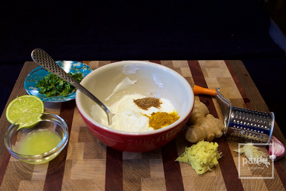 ТРУБАЧ ЖАРЕНЫЙ С ПИКАНТНЫМ ЙОГУРТОМ - Шаг 5