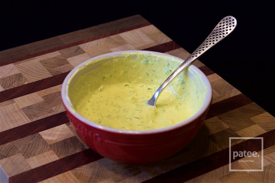 ТРУБАЧ ЖАРЕНЫЙ С ПИКАНТНЫМ ЙОГУРТОМ - Шаг 6