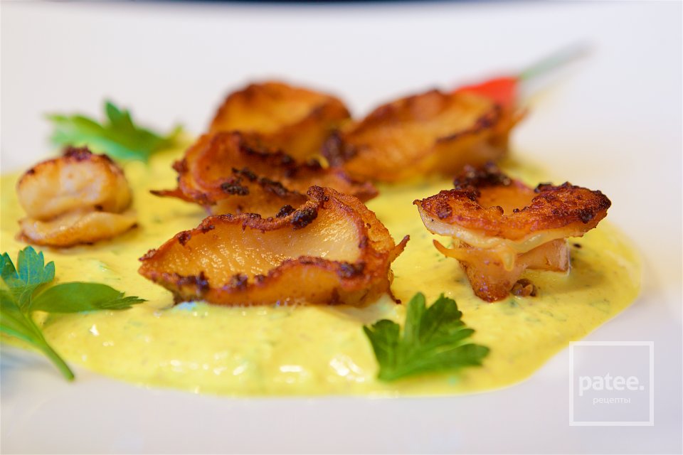 ТРУБАЧ ЖАРЕНЫЙ С ПИКАНТНЫМ ЙОГУРТОМ - Шаг 10