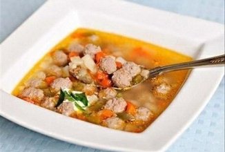 Суп с фрикадельками в мультиварке