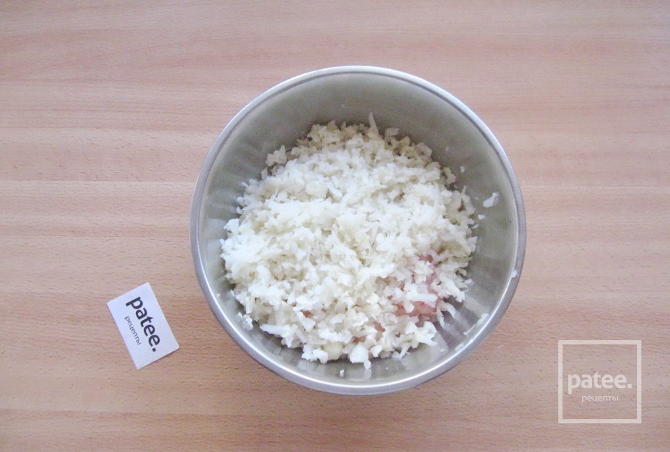 Куриные оладьи с цветной капустой - Шаг 4