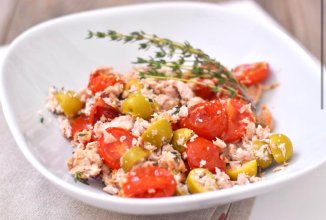 Теплый тосканский салат с тунцом