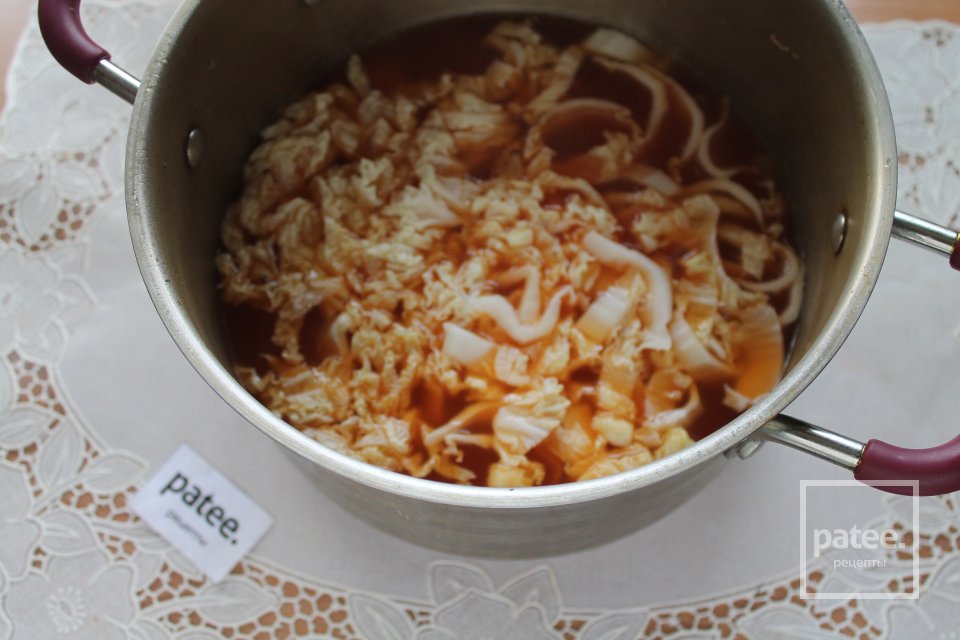 Борщ с говядиной на косточке и фасолью - Шаг 13