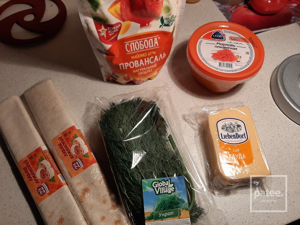 Рулет с корейской морковью - Шаг 1