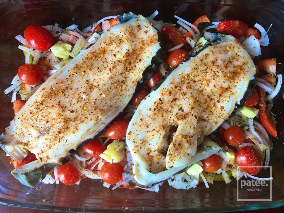 Стейк зубатки с чоризо. - Шаг 5