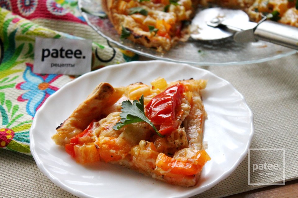 Пицца со сладким перцем на слоёном тесте - Шаг 17