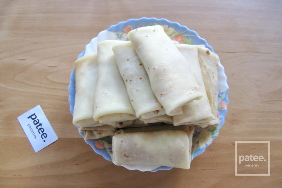 Блинчики с курицей и тыквой - Шаг 14