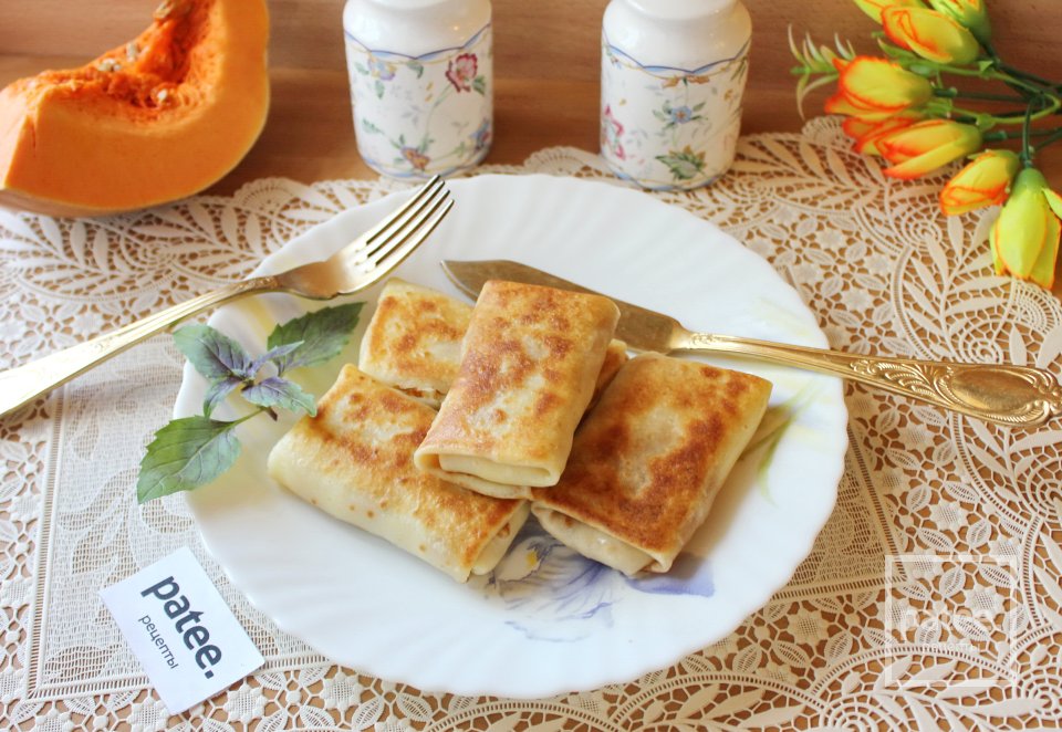 Блинчики с курицей и тыквой - Шаг 15