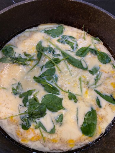 Омлет со шпинатом - Шаг 1