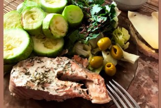 Рыба и кабачок