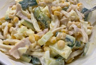 ПП салат с кальмаром