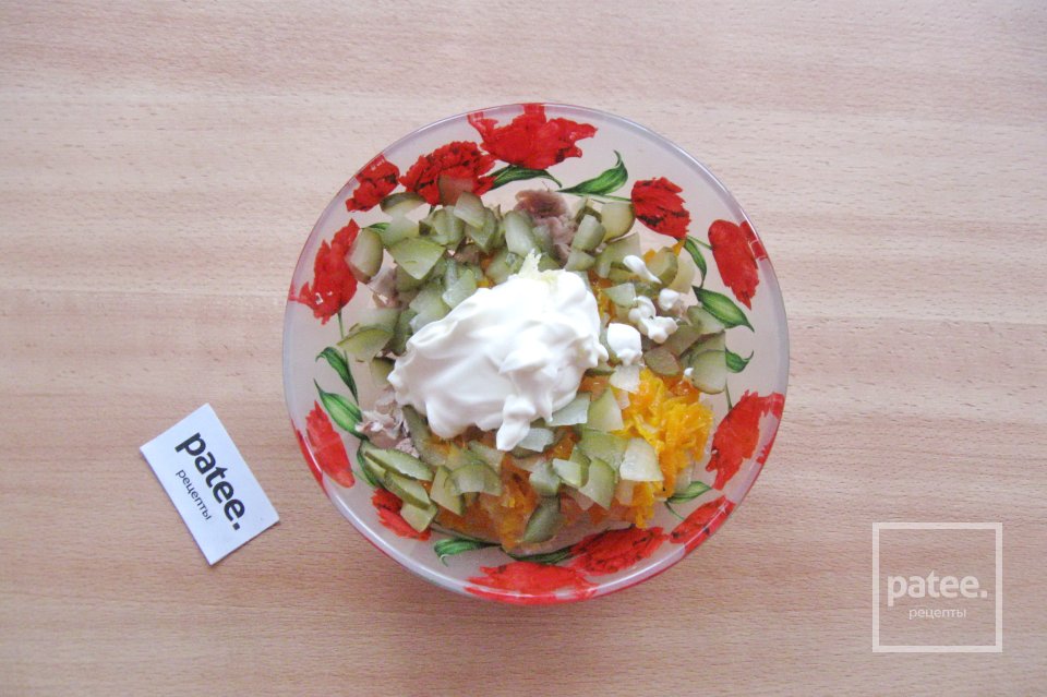 Салат с куриным мясом и овощами - Шаг 9