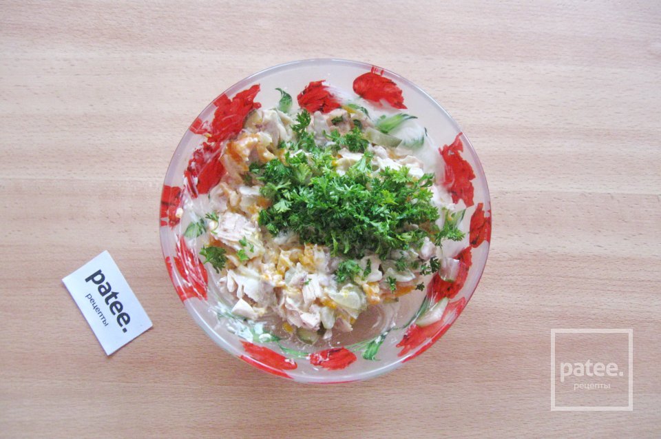 Салат с куриным мясом и овощами - Шаг 10