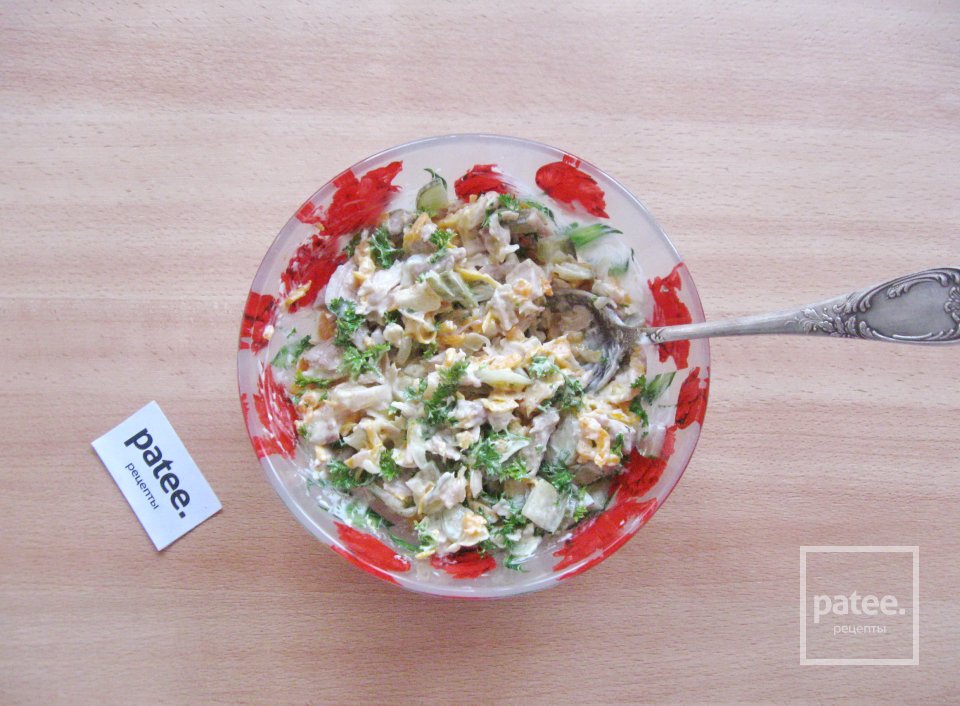 Салат с куриным мясом и овощами - Шаг 11