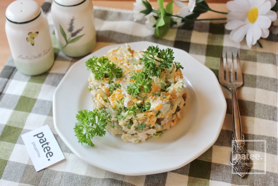 Салат с куриным мясом и овощами - Шаг 12