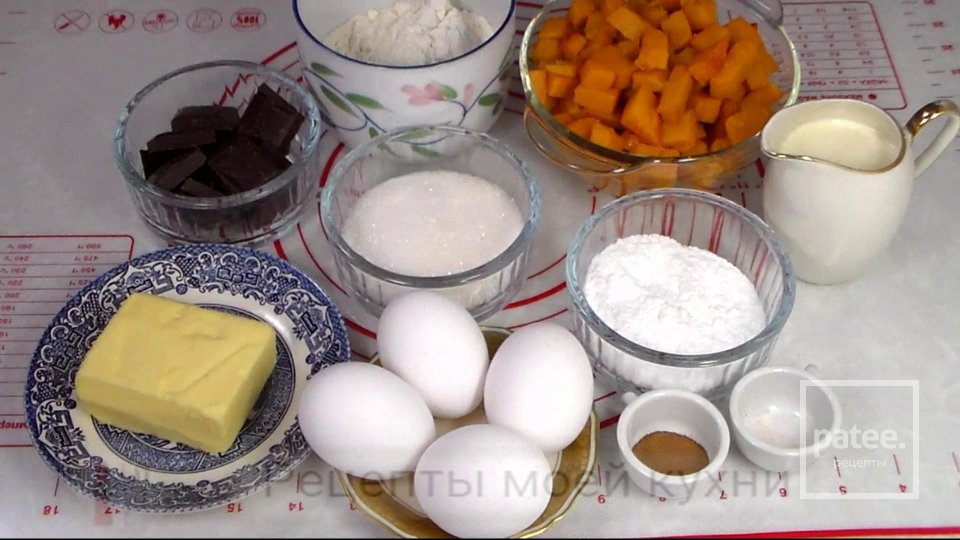 Тыквенный брауни с шоколадом - Шаг 1