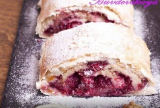 Ленивый штрудель с вишнями