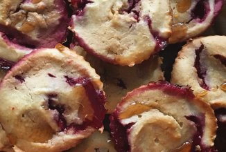 Малиновые кексы