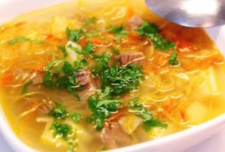 Борщ из свежей капусты