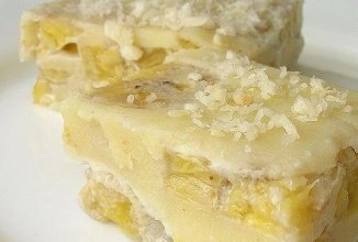 Банановый пудинг.