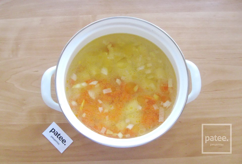 Суп с желтой чечевицей и грибами - Шаг 6
