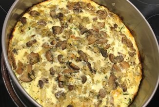 Запеканка из цукини с грибами