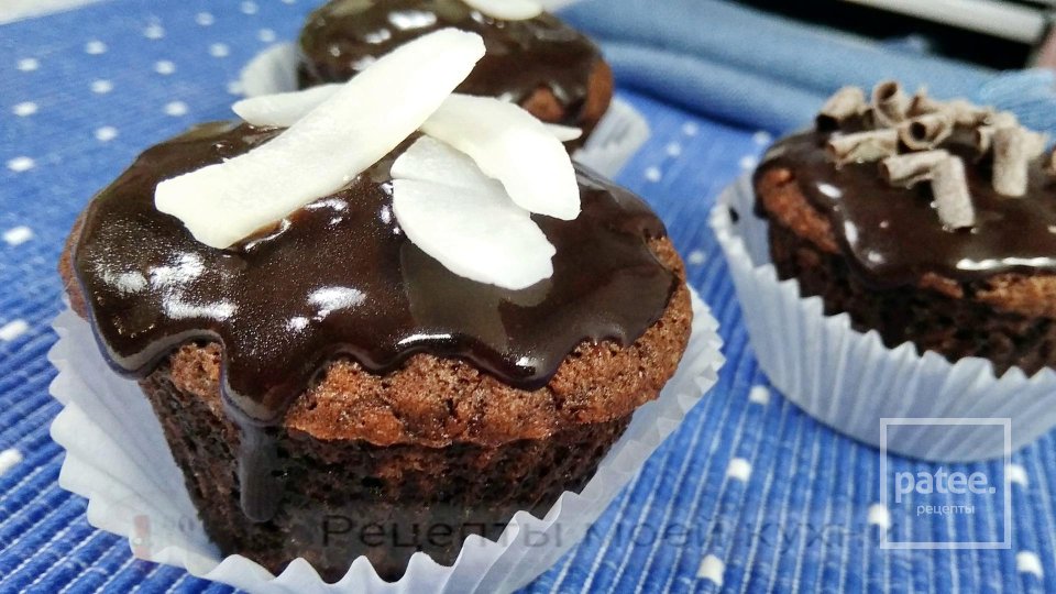 ШОКОЛАДНО-КОКОСОВЫЕ  МАФФИНЫ - Шаг 14