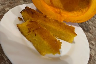 Тыквенно-творожный лимонный манник