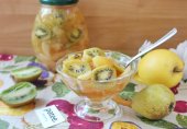 Варенье из груш, яблок и киви