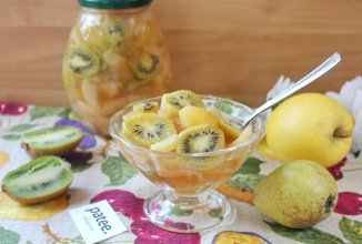 Варенье из груш, яблок и киви