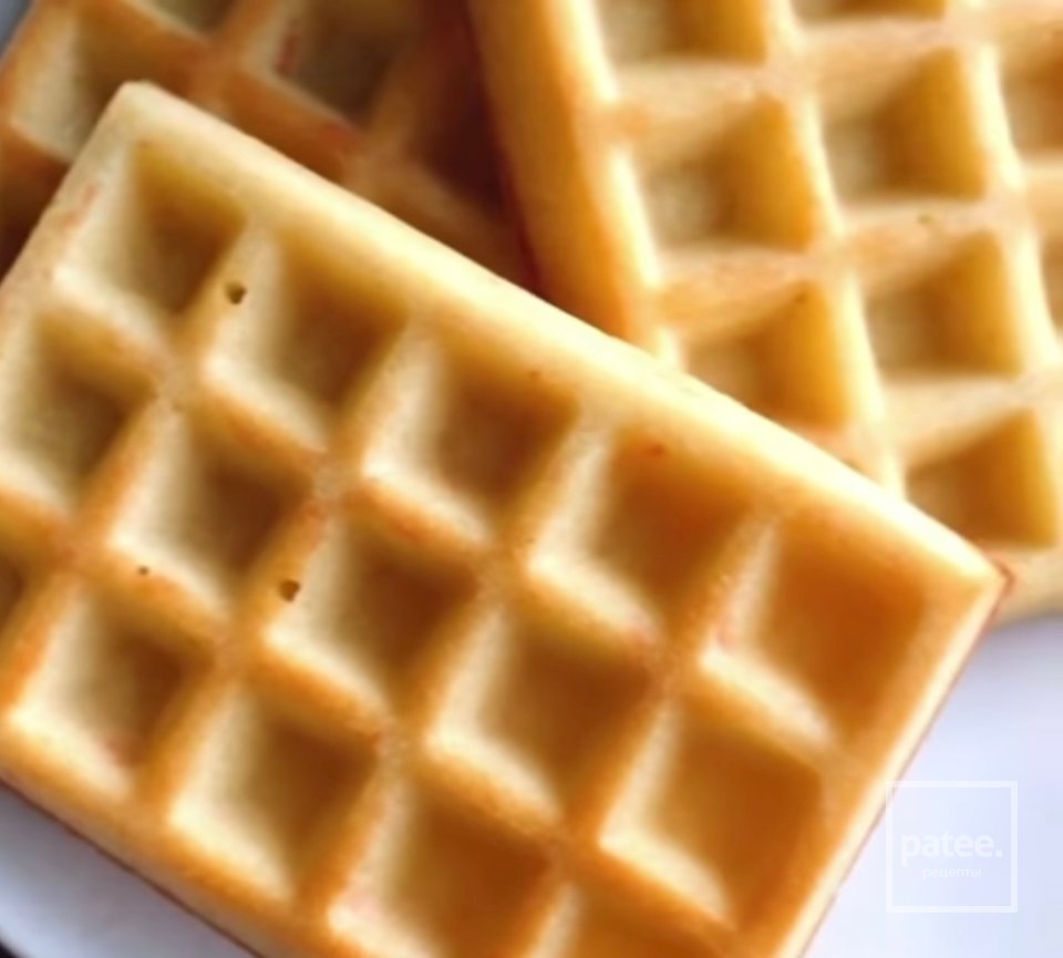 Мягкие вафли без вафельницы - Шаг 1