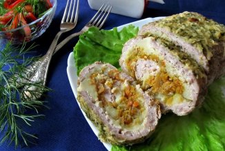 Рулет из куриного фарша