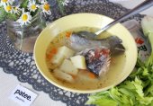 Рисовый суп со свежей форелью