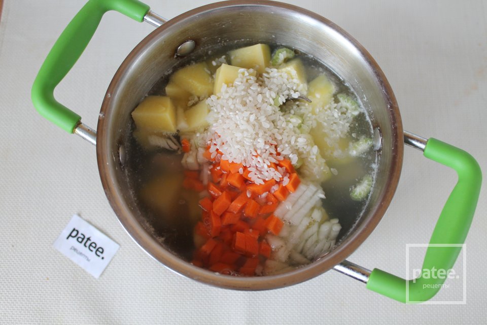 Рисовый суп со свежей форелью - Шаг 9