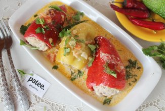 Болгарский перец фаршированный мясом и рисом