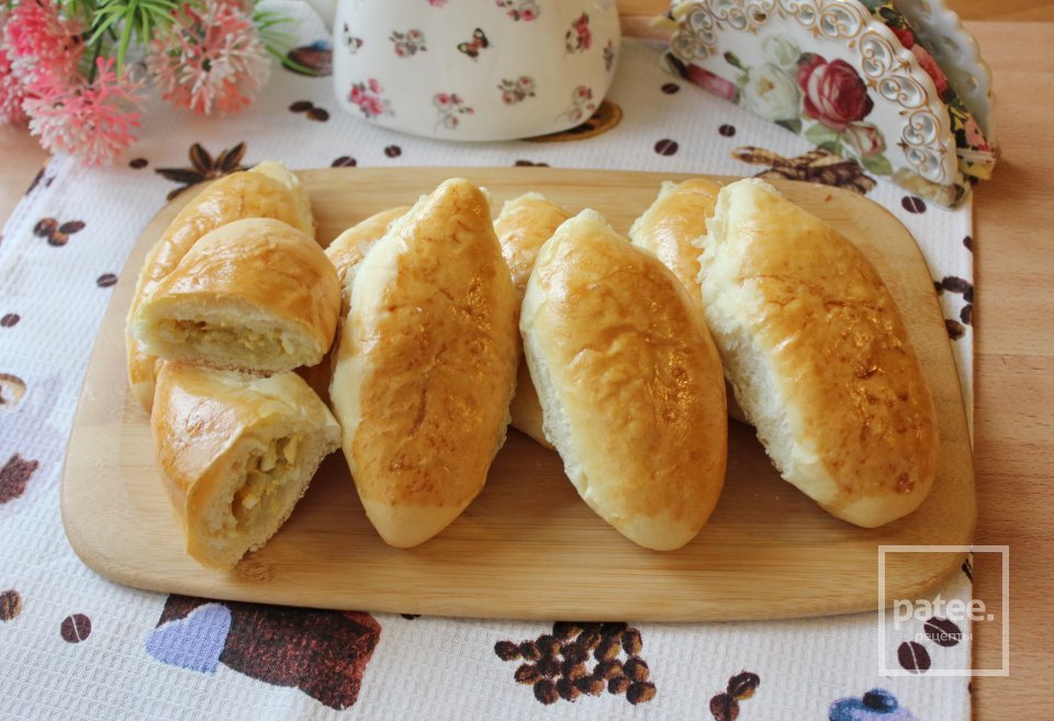 Пирожки с капустой и яйцом в духовке - Шаг 18