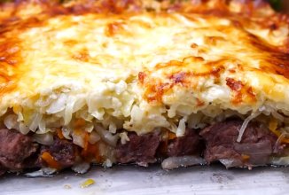 Мясо под капустной шубой